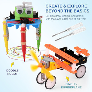STEM Kits for Kids Ages 6-12 | DIY Science & Robot Building Toys