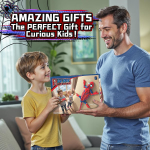 Wall Climbing Remote Control Chameleon Robot Toy for Kids 3-12 Years