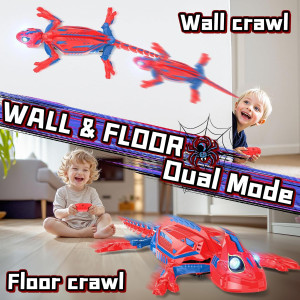 Wall Climbing Remote Control Chameleon Robot Toy for Kids 3-12 Years