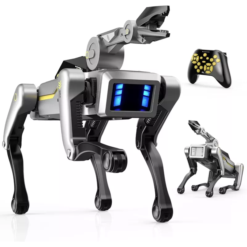 Chien Robot Intelligent avec Bras Pince - 20+ Commandes Vocales