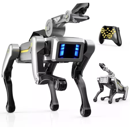 Chien Robot Intelligent avec Bras Pince - 20+ Commandes Vocales