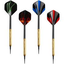 Accmor 12 Fléchettes Soft Tip 14g + 36 Embouts 2BA Noir