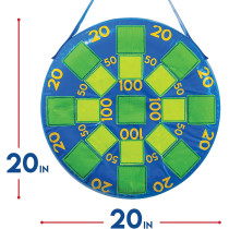 Franklin Sports Inflatable Kids Dart Board with 3 Self-Stick Tennis Balls