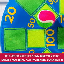 Franklin Sports Inflatable Kids Dart Board with 3 Self-Stick Tennis Balls