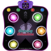 Flooyes Dance Mat Toy for Kids 3-12 | Bluetooth, Lights & 5 Games
