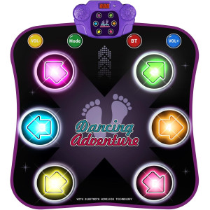 Flooyes Tapis de Danse Électronique Enfants 3-12 Ans Bluetooth