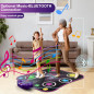 Flooyes Electronic Dance Mat for Kids 3-12, Wireless Bluetooth, Light-up 6-Button, 5 Game Modes, Birthday Gift