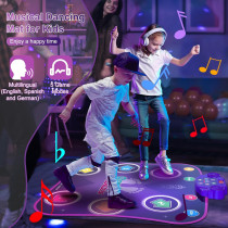 Flooyes Tapis de Danse Électronique Enfants 3-12 Ans Bluetooth