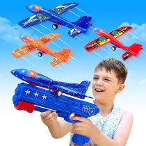 3 Pack Airplane Launcher Toys with LED Foam Glide & Catapult - Kids Gift