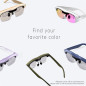 AR Smart Glasses, 86” Virtual Screen, Ultra-Light 25.8g, 1600nits HD Display, Voice Control, iOS/Android/PC