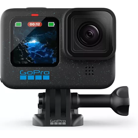 GoPro HERO12 Black - Caméra d'action étanche 5.3K60 UHD, 27MP, HDR, Streaming Live, Stabilisation