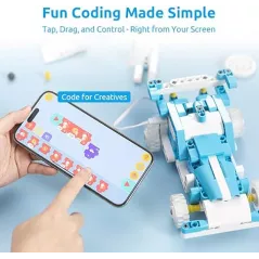 WhalesBot D1 : Kit Robot STEM Programmable 21-en-1 pour Enfants