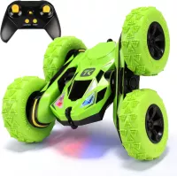 Voiture Télécommandée Threeking RC 360° Vert Double Face