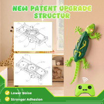 RC Wall Crawler Gecko Toy – Rechargeable, Quiet, Remote Up to 65ft