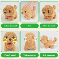 2025 AI Robot Dog Puppy – Realistic Interactive Pet That Barks & Wags Tail