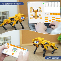 MechDog Robot Dog Kit for Arduino ESP32 AI Camera & Self-Balancing Robot