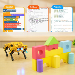 Robot MechDog Arduino ESP32 AI : Kit Programmable Open Source