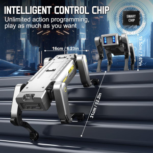 EVADA Smart Robot Dog with APP Remote, 20+ Actions & Voice Control