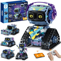 Kit Robot Sillbird 5-en-1 avec Télécommande - Cadeau STEM 8-12 ans