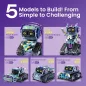 Sillbird Kit Robot 5 en 1 avec Télécommande, 433 Pièces STEM, Jouet Créatif Codage pour Enfants 8-12 ans