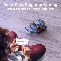 Kit Robot Sillbird 5-en-1 avec Télécommande - Cadeau STEM 8-12 ans