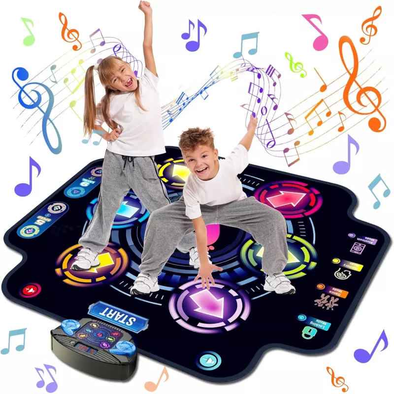 Tapis de Danse KIZJORYA Enfants Bluetooth 9 Niveaux LED