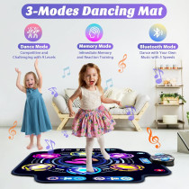 Upgraded KIZJORYA Kids Dance Mat – Bluetooth, 5 Speeds, 9 Levels Fun