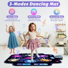 Tapis de Danse KIZJORYA Enfants Bluetooth 9 Niveaux LED