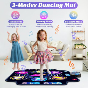 Tapis de Danse KIZJORYA Enfants Bluetooth 9 Niveaux LED