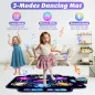 Tapis de danse KIZJORYA amélioré pour enfants, Bluetooth, 5 vitesses, 9 niveaux, jeu musical lumineux