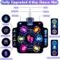 KIZJORYA Upgraded Kids Dance Mat, Wireless Bluetooth, 5 Speeds & 9 Levels, Light-Up Music Game Toy for Ages 3-10+