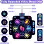 Tapis de danse KIZJORYA amélioré pour enfants, Bluetooth, 5 vitesses, 9 niveaux, jeu musical lumineux
