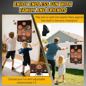 Axe Throwing Target Game Set with Electronic Scoring for Kids 3-10+
