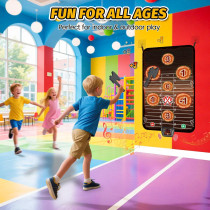 Axe Throwing Target Game Set with Electronic Scoring for Kids 3-10+