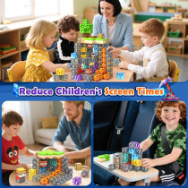 150 Magnetic Building Blocks STEM Toy for Kids Ages 3-12 - Gift Idea