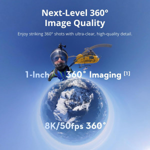DJI Osmo 360° Étanche – Caméra Action 8K, 120MP, 105GB