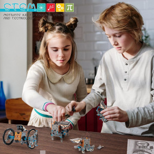 Kit Robot Solaire 14-en-1 STEM pour Enfants 8-12 ans