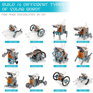 Kit Robot Solaire 14-en-1 STEM pour Enfants 8-12 ans