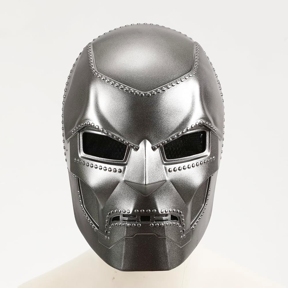 Dr Doom Cosplay Mask - Scary Halloween Demon & Terrifying Zombie Face