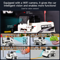 Yahboom MicroROS Robot Car AI SLAM Mapping & Navigation with ESP32 AI
