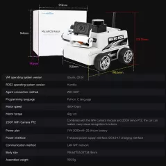 Yahboom MicroROS Robot Car ROS2 AI SLAM Navigation Vision ESP32 AI Module VM Non Compatible Mac
