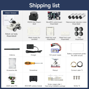 Robot Yahboom MicroROS AI Vision ESP32 ROS2 Navigation SLAM