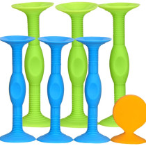 Sucker Darts Game Set - Safe Silicone Suction Toys for Kids & Family