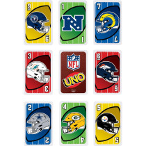 Mattel UNO NFL Card Game in Storage Tin – Kids, Adults, Parties & Travel