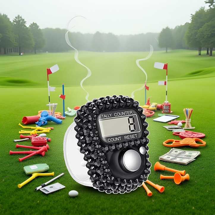 Compteur électronique digital portable avec affichage, réinitialisable, pour golf et comptage laps