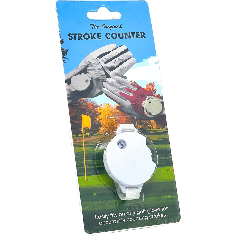 Original Stroke Counter with Universal Fastener for Golf Gloves