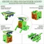 Bottleboom STEM Robot Solaire 13-en-1 Jouet Éducatif 8-12 Ans Kit Science Expérimentation Vert