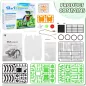 Bottleboom STEM Robot Solaire 13-en-1 Jouet Éducatif 8-12 Ans Kit Science Expérimentation Vert