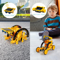 14-in-1 Solar Robot Kit for Kids 8-12 | Educational STEM Toy Gift