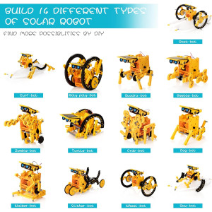 Kit Robot Solaire 14-en-1 STEM pour Enfants 8-12 ans